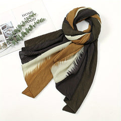 Gradient Transition Wrinkle Scarf Polyester Scarves
