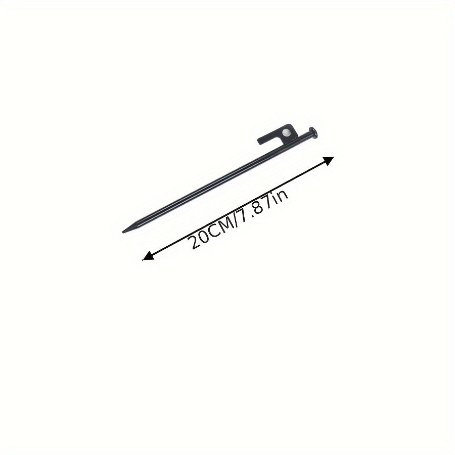 4pcs Steel Tent Nails Heavy Duty Awning Stakes - Outdoor Hiking Gardening Canopy
