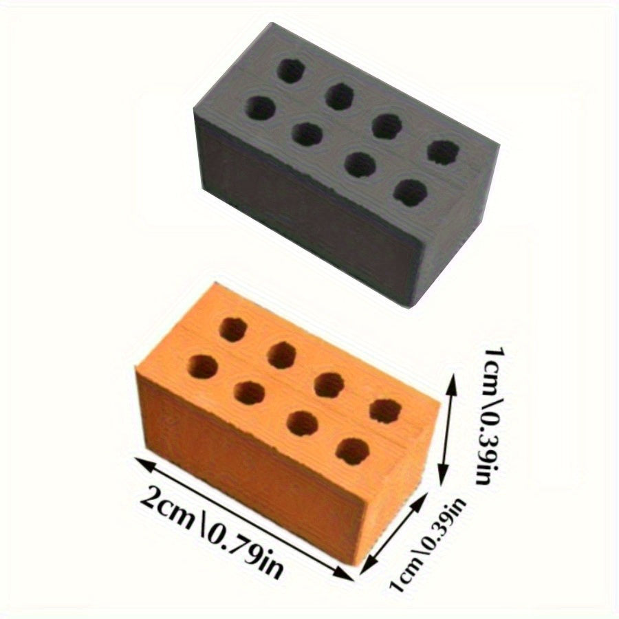 100pcs 1 12 Mini Bricks Crafts DIY House Building Model Clay Wall Decor Toy