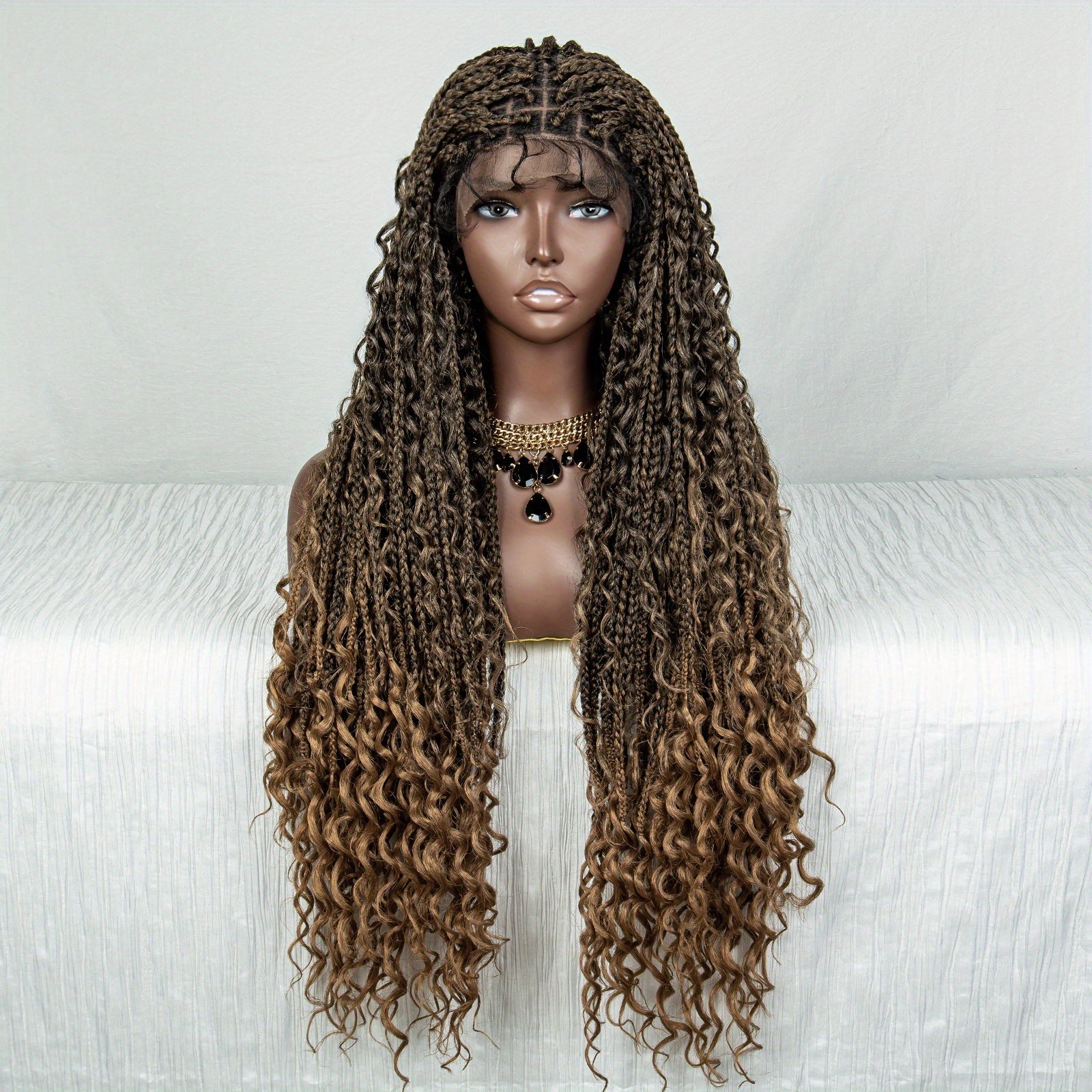 100 Density 9 6 Lace Front Butterfly Braid Wig