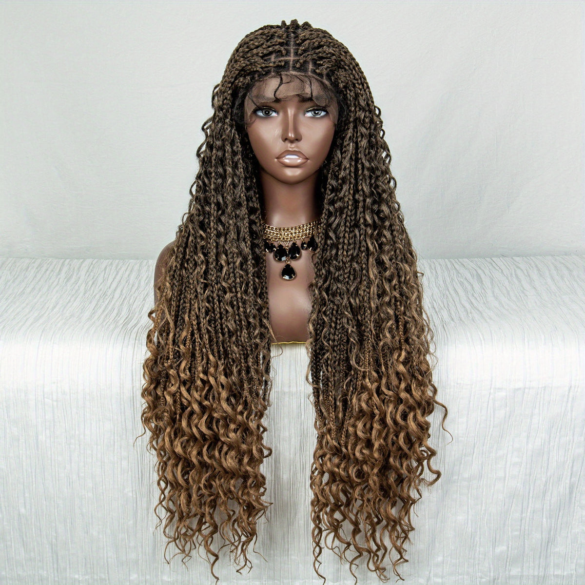 100 Density 9 6 Lace Front Butterfly Braid Wig