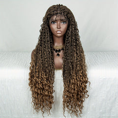 100 Density 9 6 Lace Front Butterfly Braid Wig