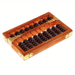 Vintage Style 9 Step Abacus Wooden Toy for Math Learning