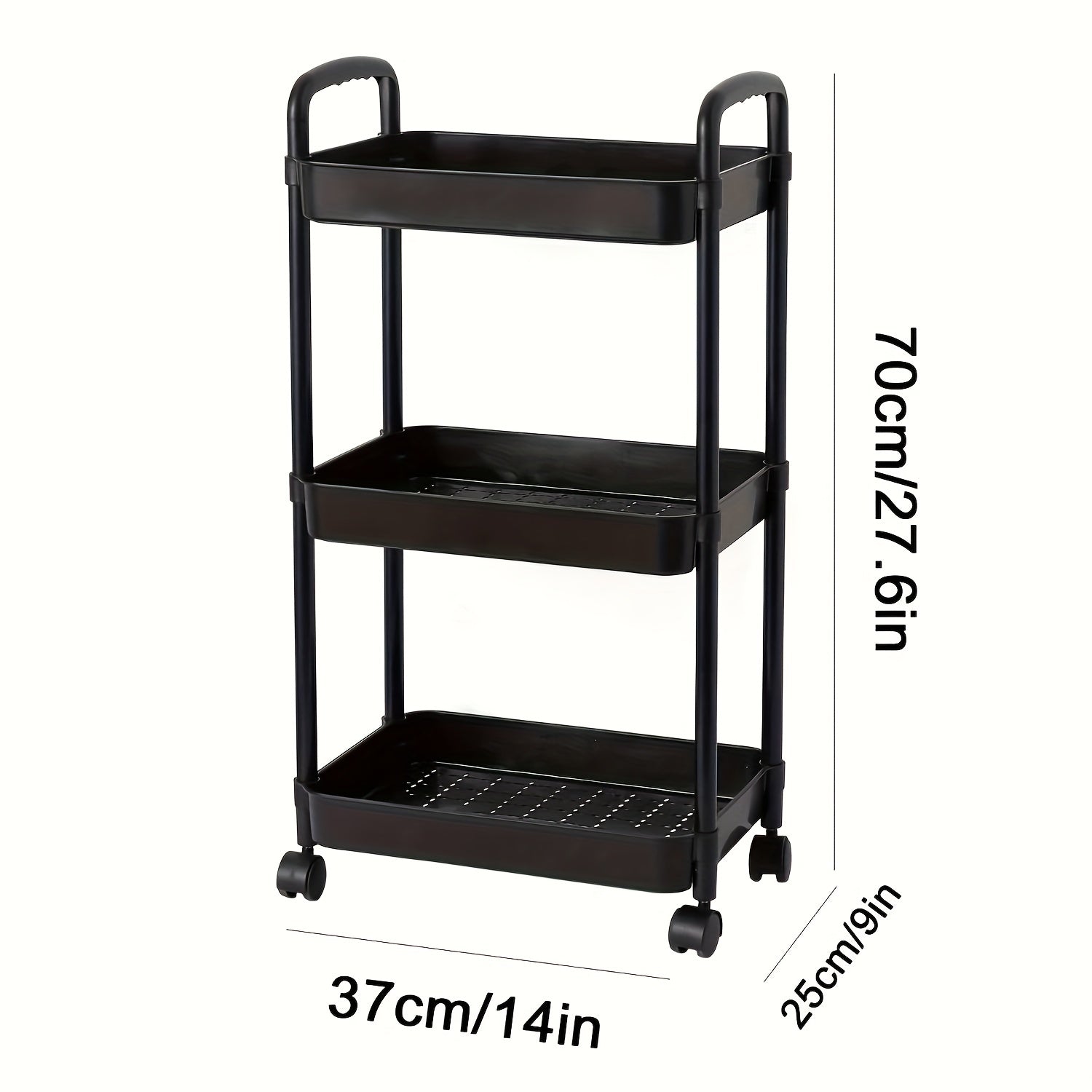 3-Layer Organizer Storage Cart Bookshelf Office School Supplies