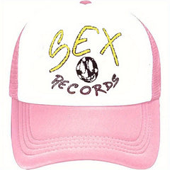 Men's Funny Record Hat Sunshade Mesh Baseball Cap