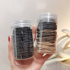 100pcs Hair Elastics Ties Stretchy Rubber Bands Ponytail Holder