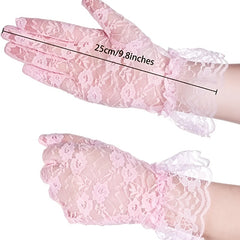 Lace Gloves Women Short Wedding Bridal Gloves