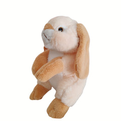 Soft Plush Bunny Stuffed Animal Toy & Brown Rabbit with Brown Ears