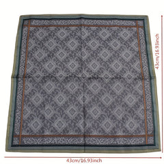 Men's Soft Sweat Absorption Thick Jacquard Handkerchief