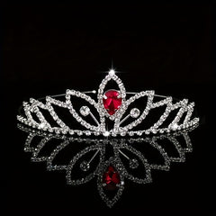 Crystal Tiara Queen Crown Bridal Wedding Hair Accessories