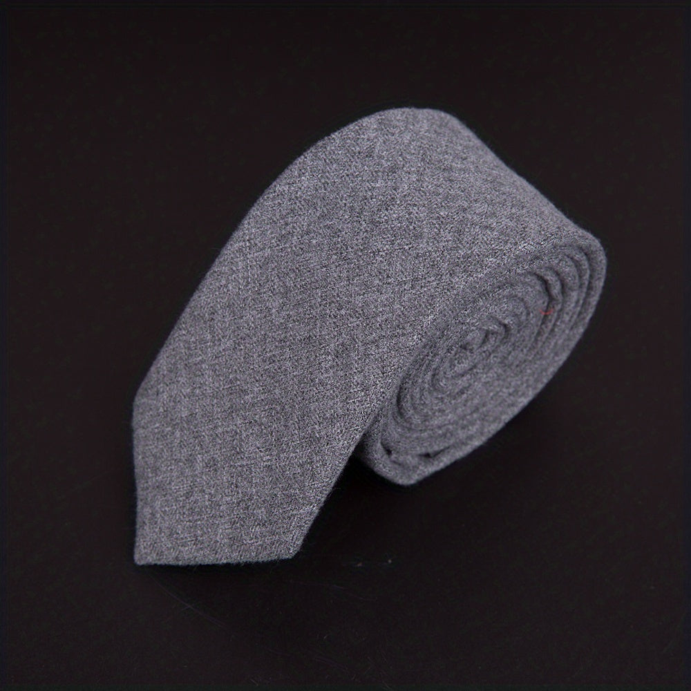 Men's Striped Solid Necktie Business Wedding Party Necktie