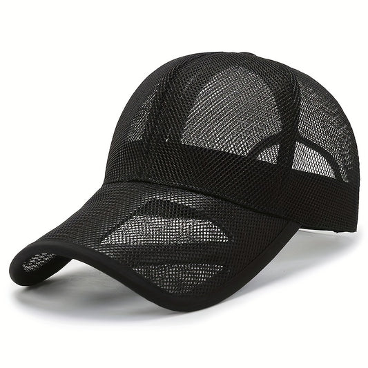 Mesh Hat Hollow Brim Baseball Cap Sun Hat Men's Peaked Cap