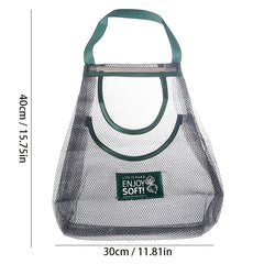 Large Capacity Double Layer Hanging Mesh Storage Bag Reusable Bags