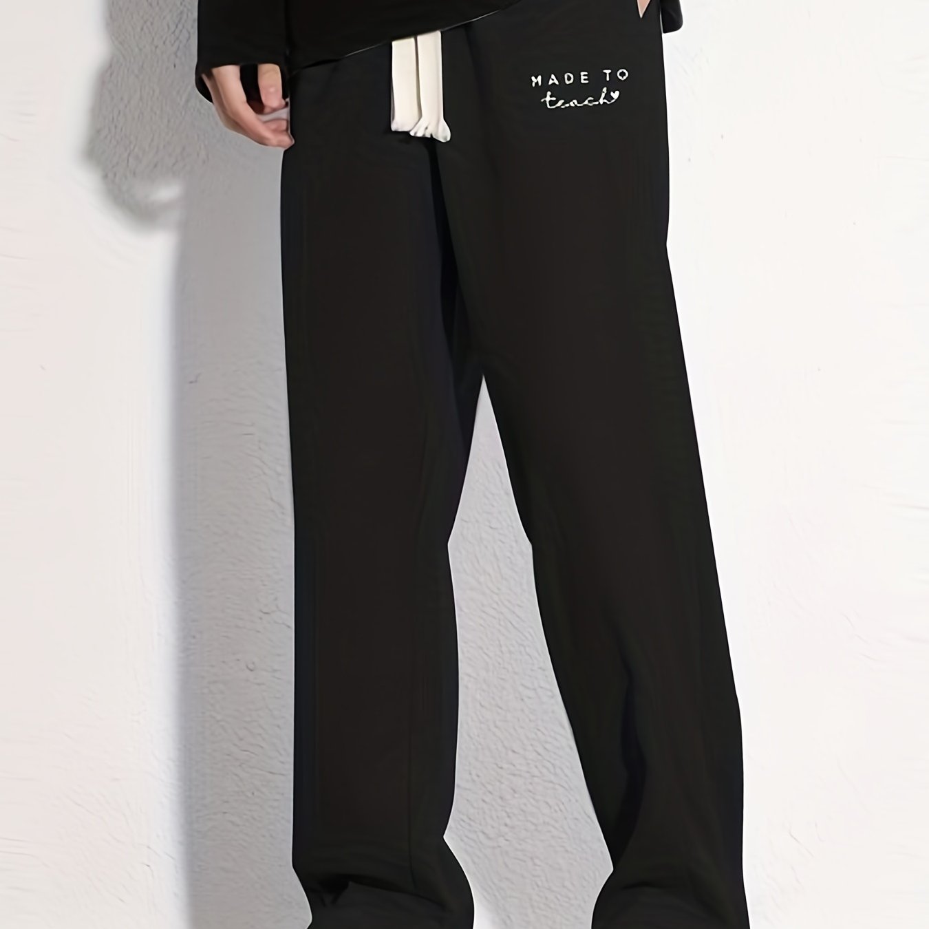 Casual Cotton Loose Fit Drawstring Pants Men's Spring Summer Outdoor