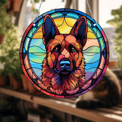 Pet Dog Window Hanging Ornament Suncatcher Decoration