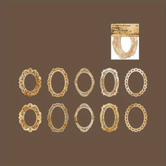 10pcs Pack Paper Space Time Series Lace Border Decoration Base Paper
