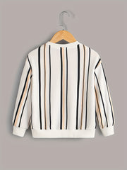 Boys Casual Pullover Sweatshirt Long Sleeve Crew Neck Tops