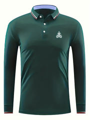 Symbol Print Men's Lightweight Polo Shirt