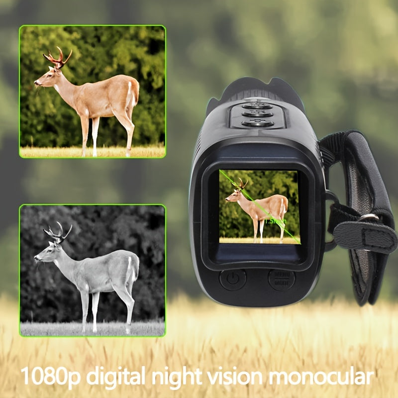 1080P HD Night Vision Monocular, 128GB Storage, 7 Speed Infrared