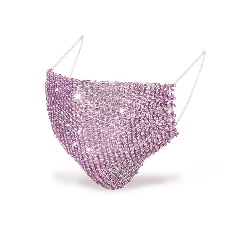 Diamond Unisex Face Mask Multicolor Rhinestone Mask