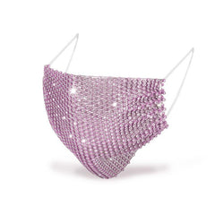 Diamond Unisex Face Mask Multicolor Rhinestone Mask