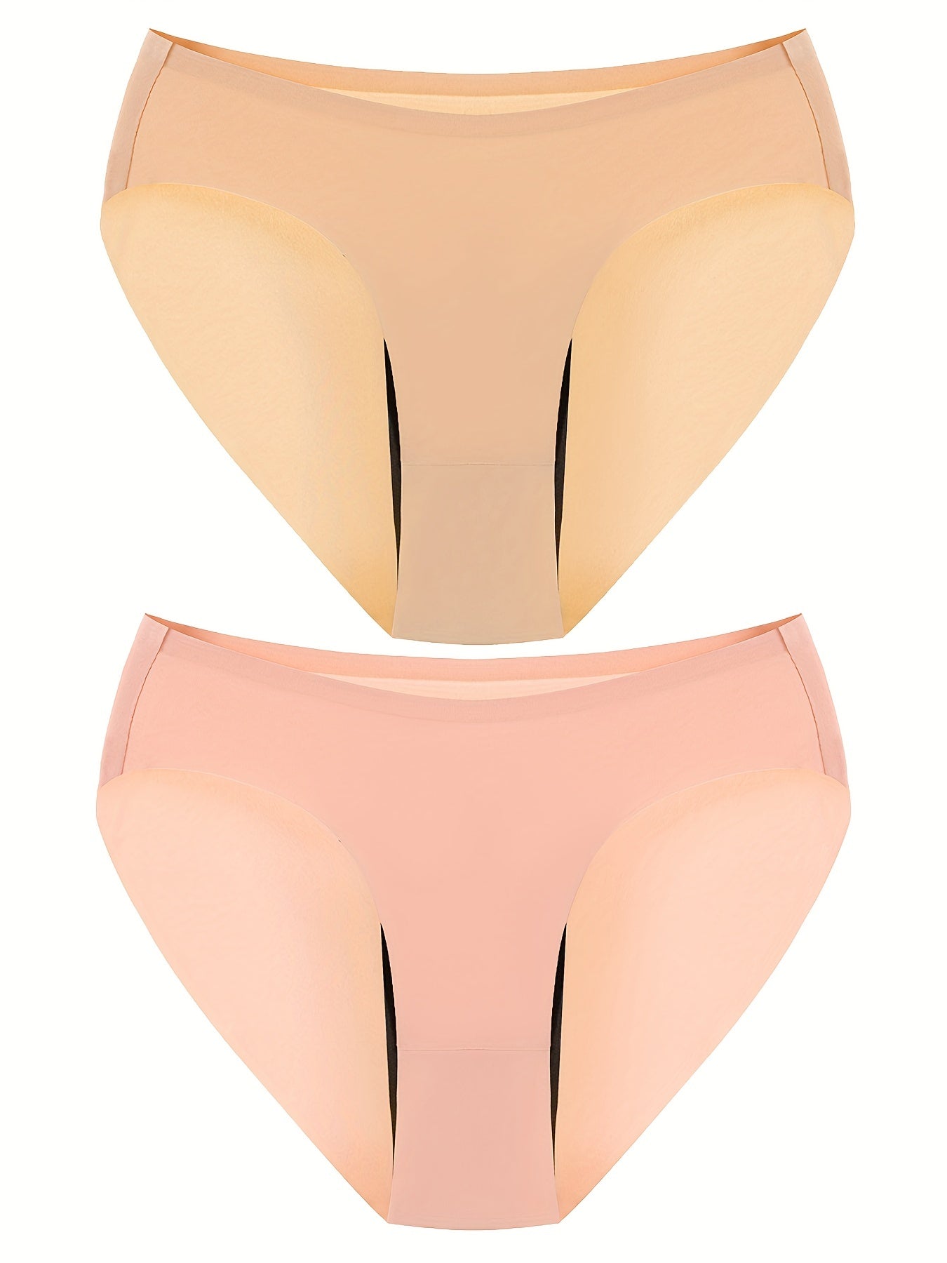 2 Pack Plus Size Seamless Period Underwear Two Piece Set