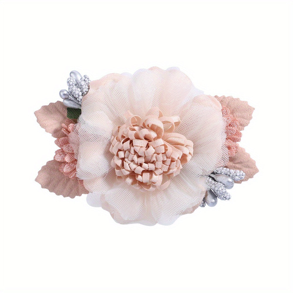 Baby Girls Flower Hair Clip Sweet Hair Clip For Side Hair Bang