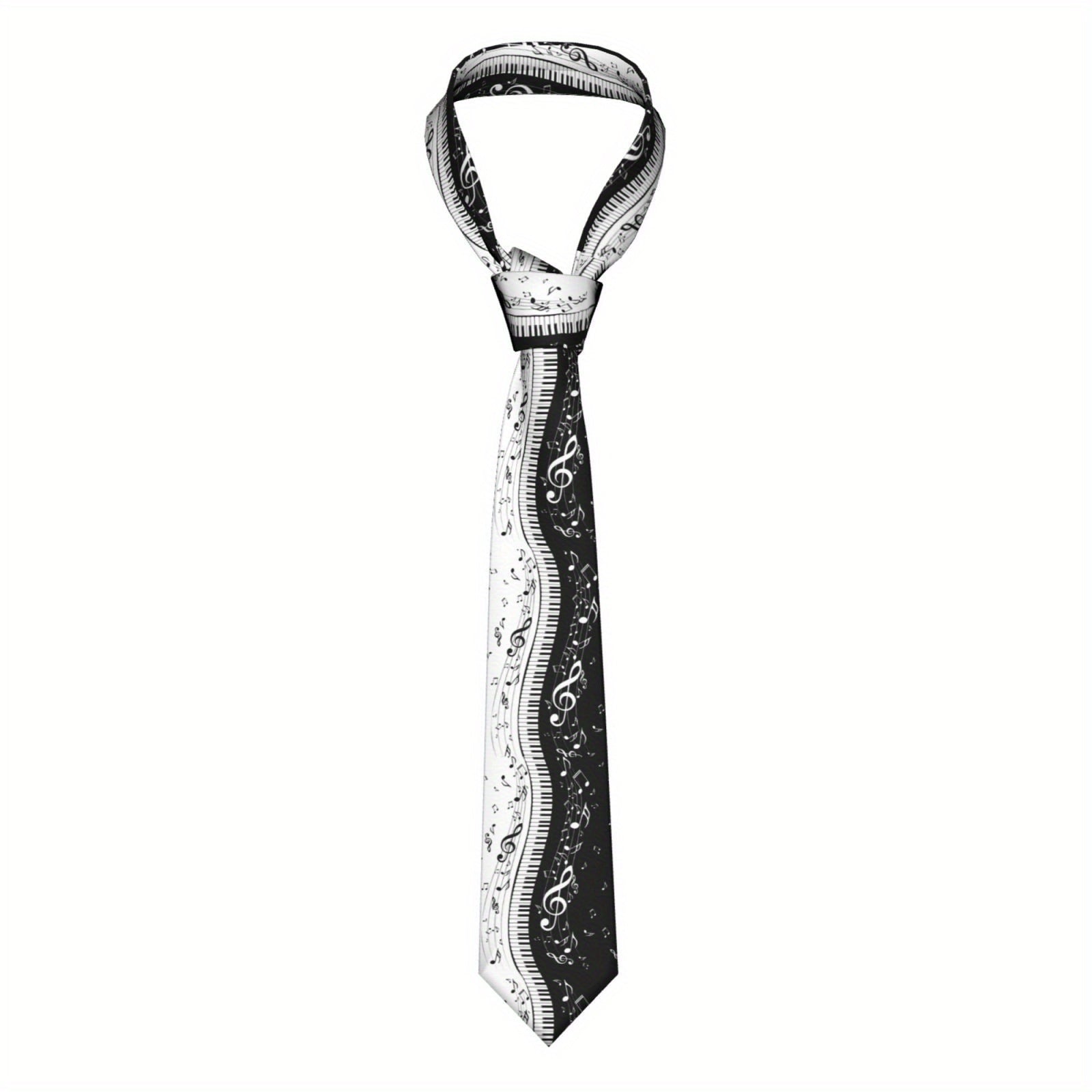 Minimalist Piano Keys Men's Tie