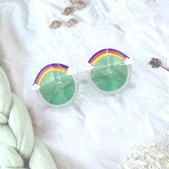Round Frame Rainbow Sunglasses for Kids