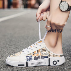 Men's Graphic Slip-On Mule Shoes