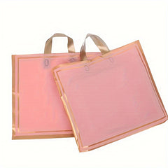 5pcs Enlarged Golden Edge Dark Green Shopping Bag Handbag Commercial Gift Bag