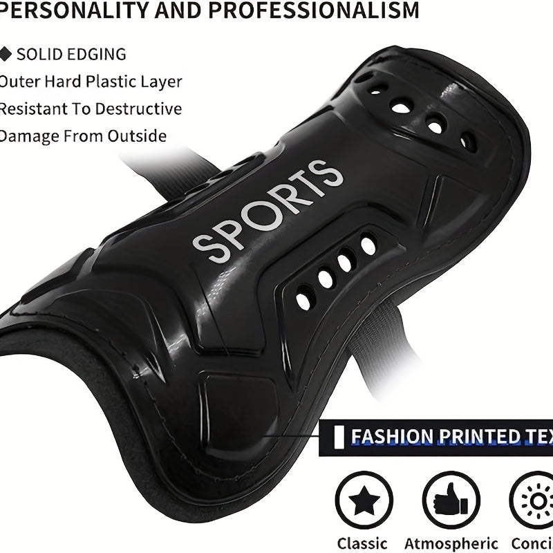 Lightweight Soccer Shin Guards for Football Games - Breathable Shin Pads