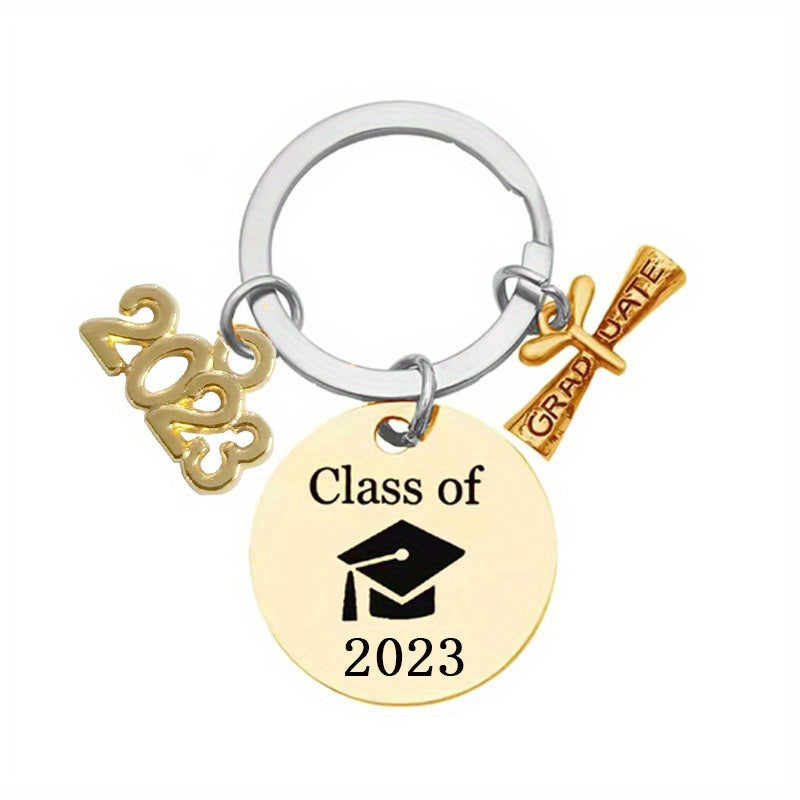 Boys Creative Pendant Keychain My Story Is Just Beginning Stainless Steel Gift