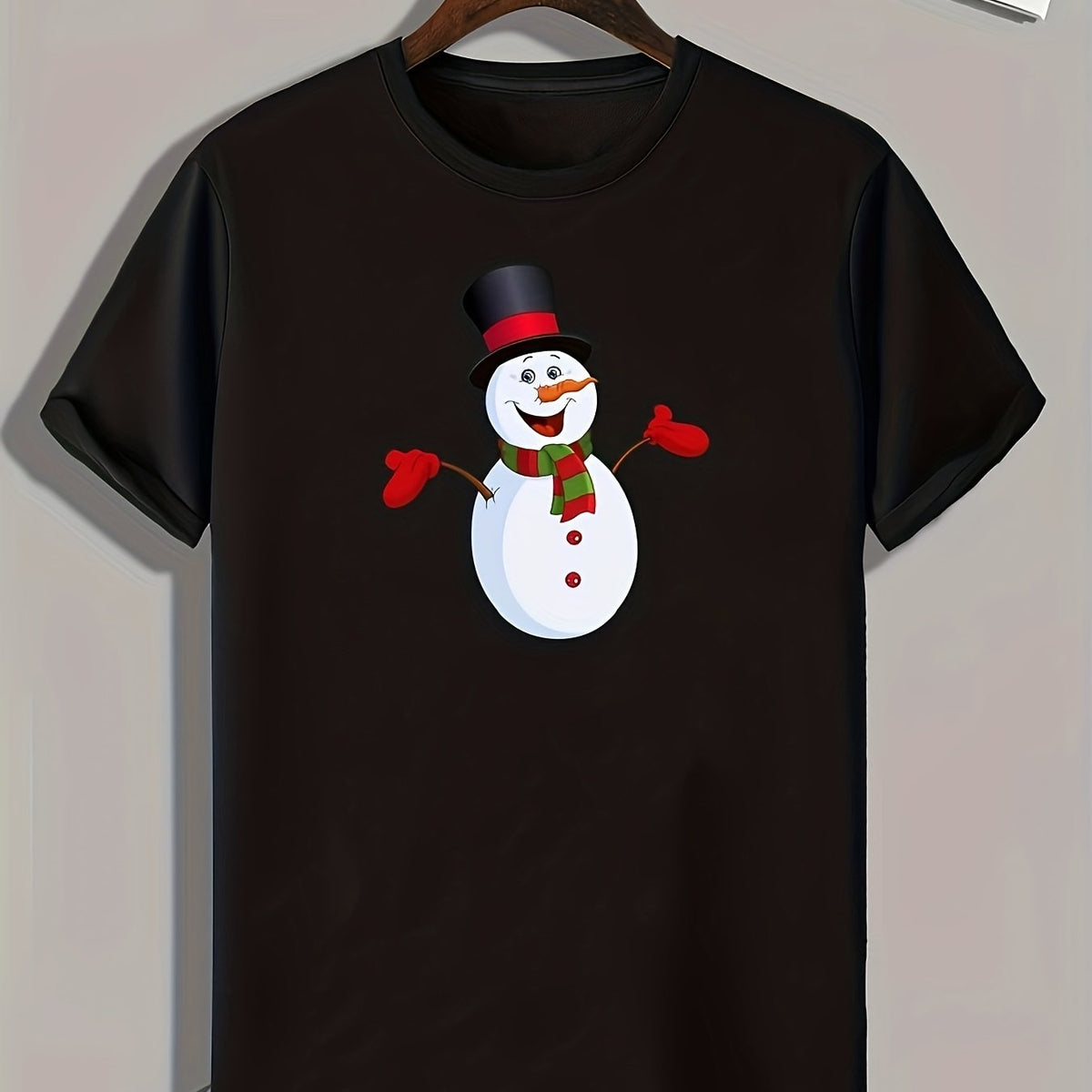 Snowman Christmas Print Men's Graphic T-Shirt