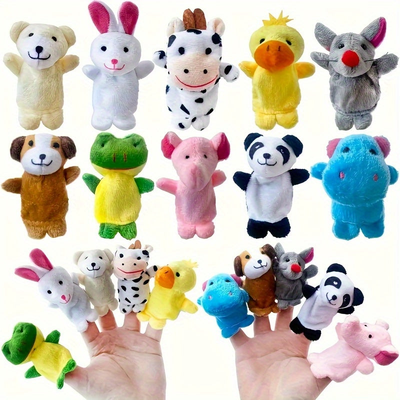 15 Mini Animal Finger Puppets & Storytelling Toys for Fun & Education