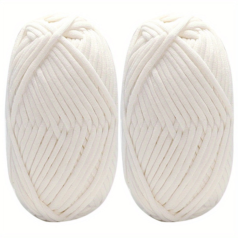 2pcs Chunky Soft Yarn for Crochet Knitting Beginners 50g Roll