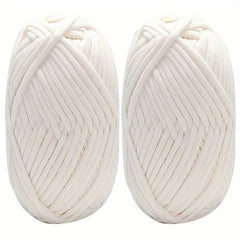 2pcs Chunky Soft Yarn for Crochet Knitting Beginners 50g Roll