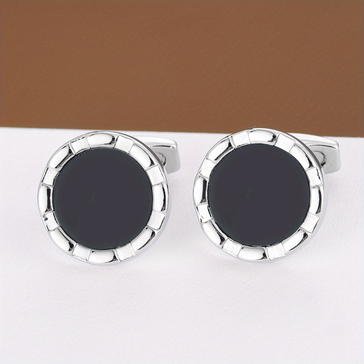 Round Shirt Cufflinks Business Classic Closure Buckle