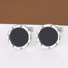 Round Shirt Cufflinks Business Classic Closure Buckle