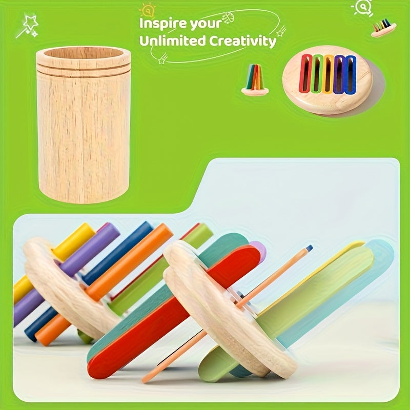 Wooden 3 in 1 Sorting Cup Game for Kids