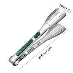 Silicone Stainless Steel Serving Tong for Cooking Buffet Barbecue