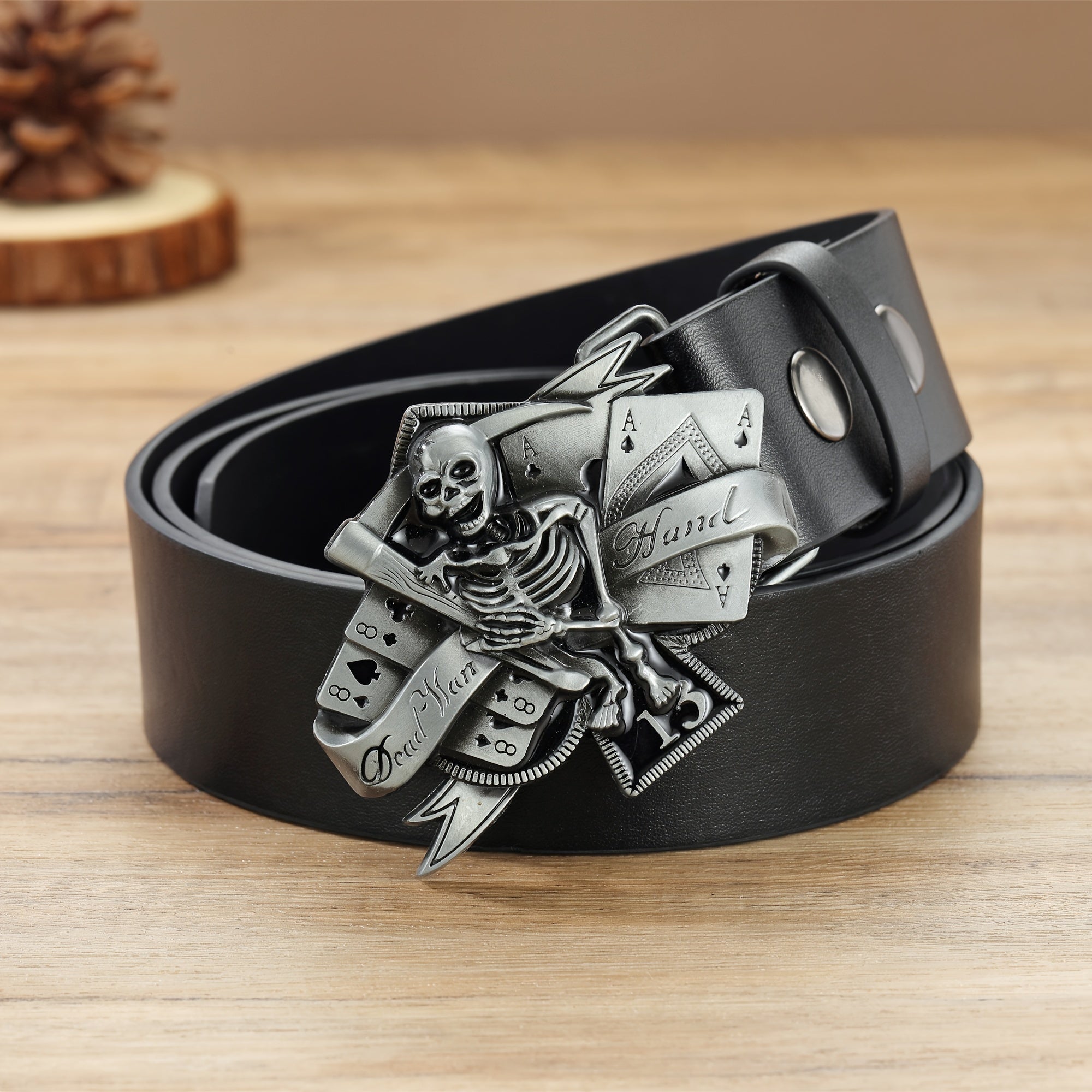Men's Button Belt - Classic Style for Everyday Wear