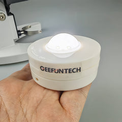 GEEFUNTECH LED Microscope Fill Light Source Wireless 3 AAA Batteries