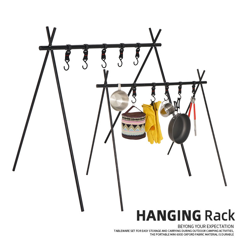 Portable Folding Tripod Stand for Camping Clothes Storage