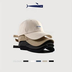 Shark Embroidery Baseball Cap Adjustable Sunscreen Dad Hats