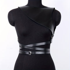 Punk PU Leather Waist Belt Gothic Harness