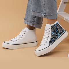 High Top Chunky Canvas Sneakers