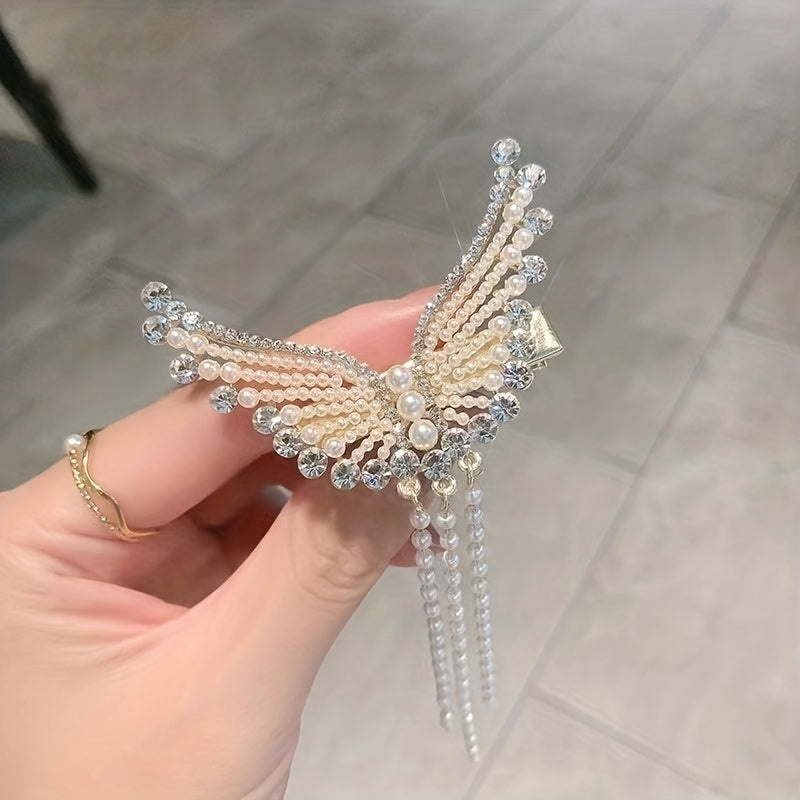 Angel Wings Tassel Hair Clips for Women and Girls