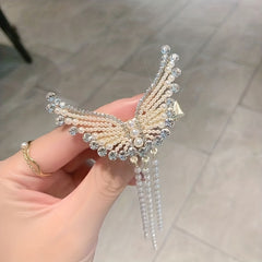 Angel Wings Tassel Hair Clips for Women and Girls