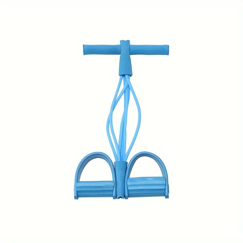 4-Tube Pedal Puller Yoga Fitness Resistance Rope for Core Training
